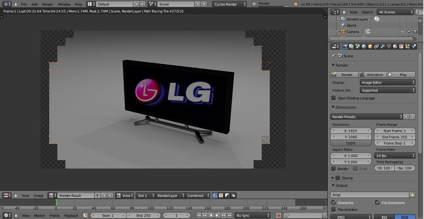 LG 3D TV 3D model_3