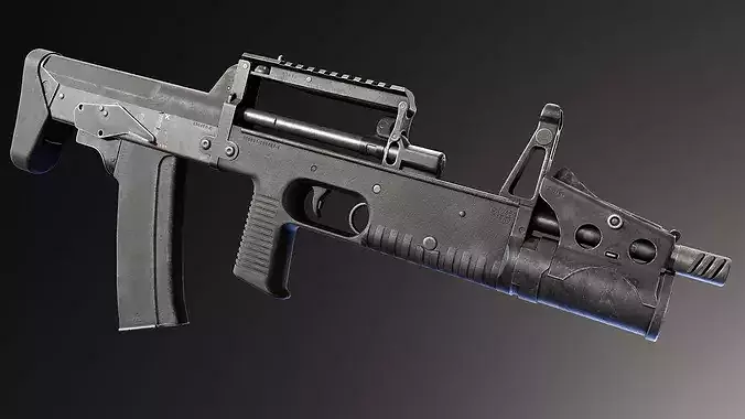 QBZ-95 Assault rifle Hi-Res 3D model | CGTrader