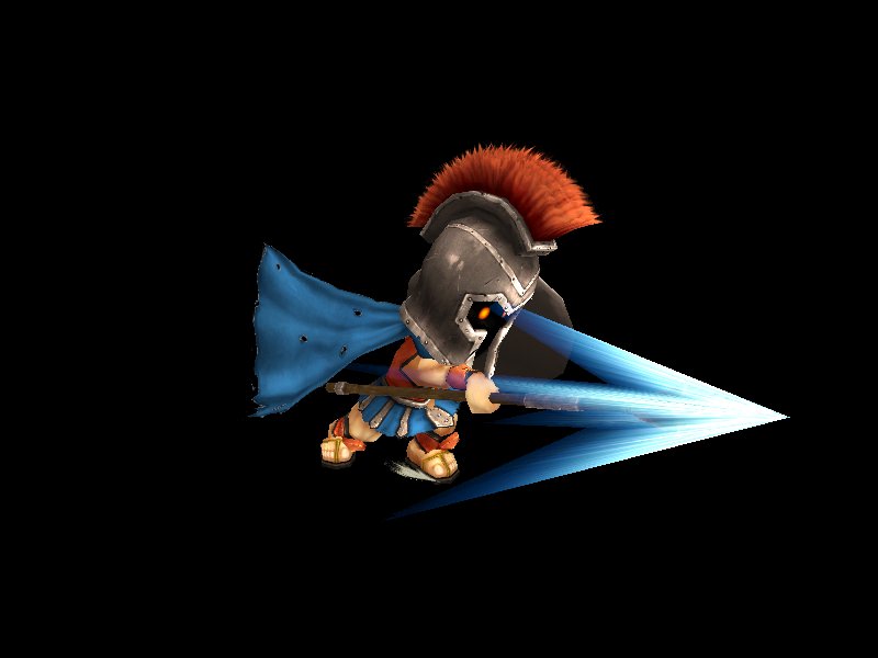 Spartan warrior Low-poly 3D model_3