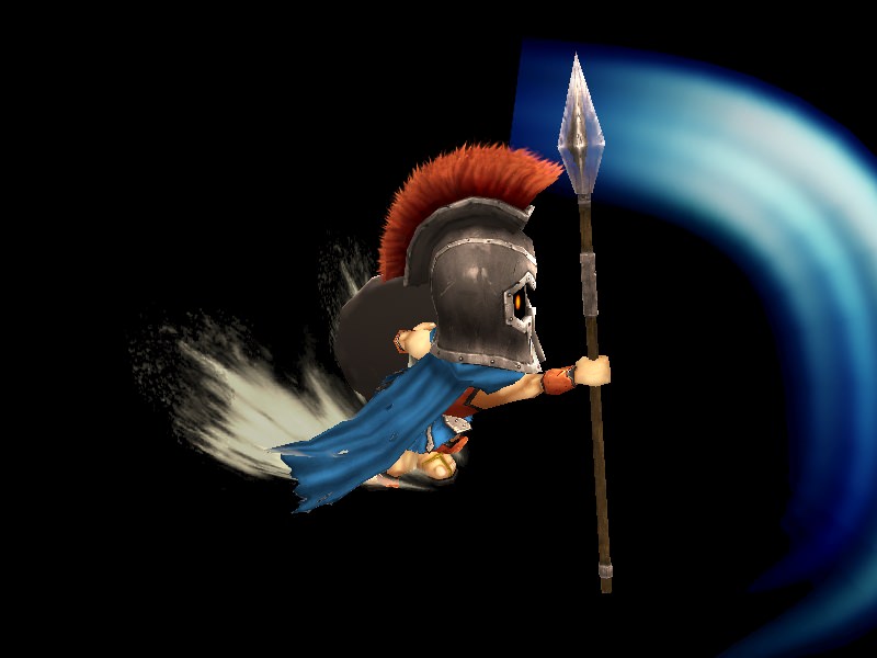 Spartan warrior Low-poly 3D model_4