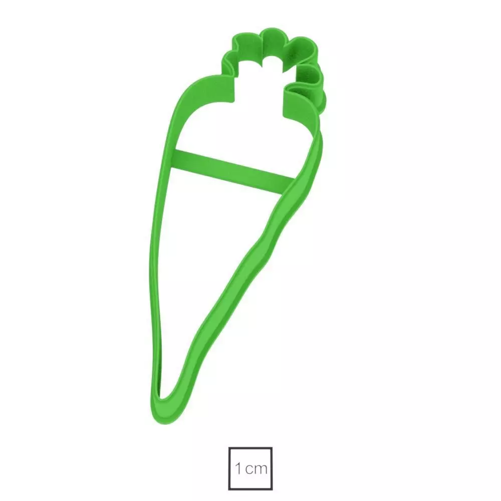 Carrot 1 cookie cutter for professional Free 3D print model