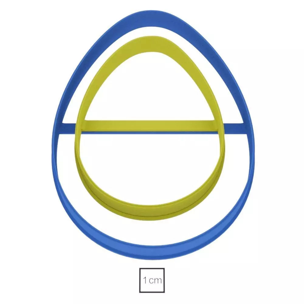 Set Eggs cookie cutter for professional Free 3D print model