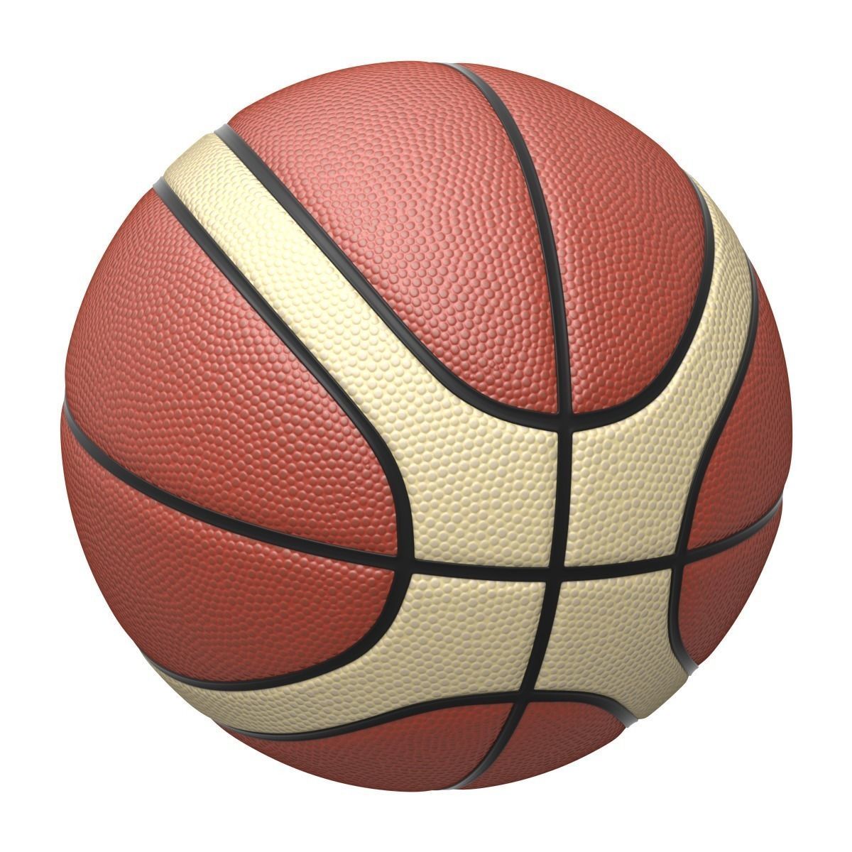 Basketball with two colors 3D model