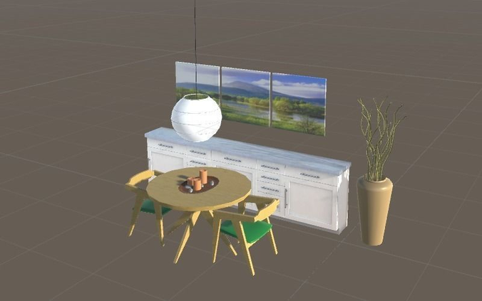 Oriental Style Dinner Room Pack