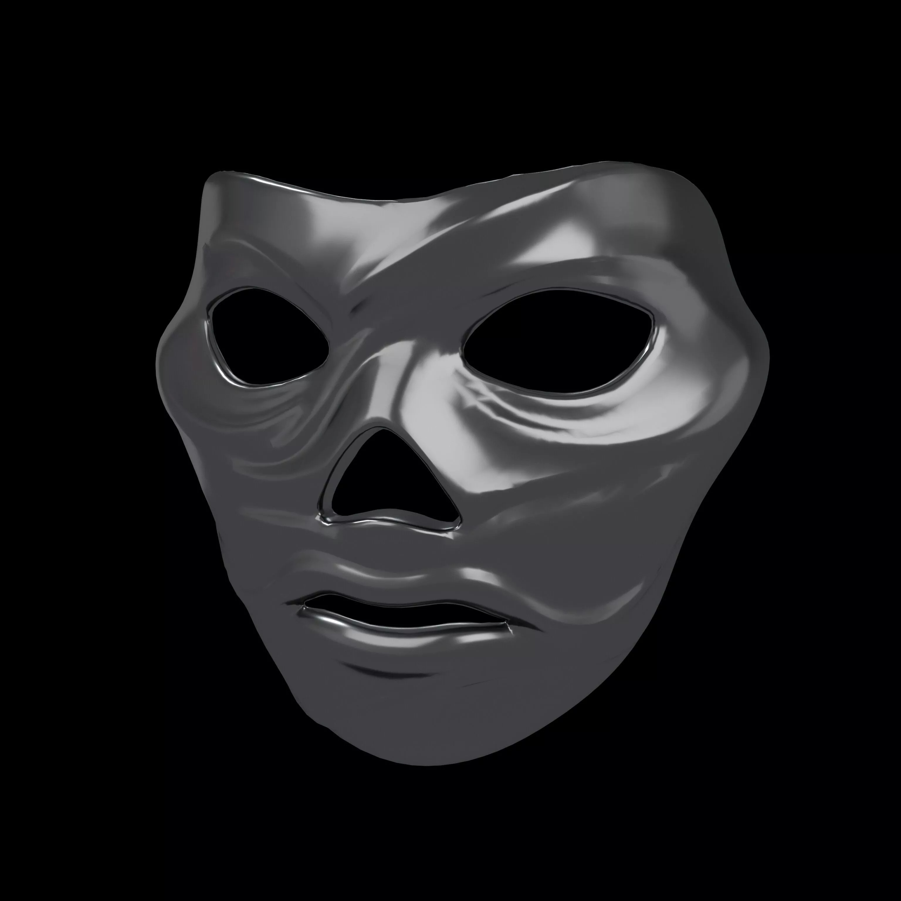 Mystery Style Mask v2 002 Low-poly 3D model
