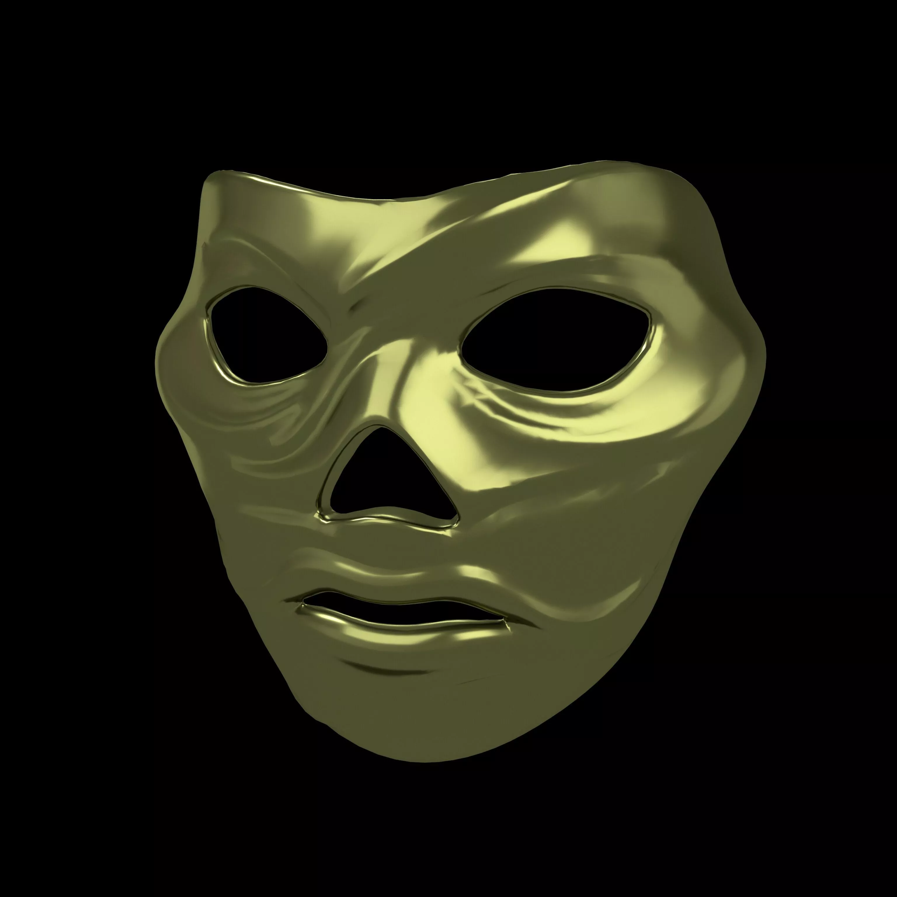 Mystery Style Mask v2 004 Low-poly 3D model