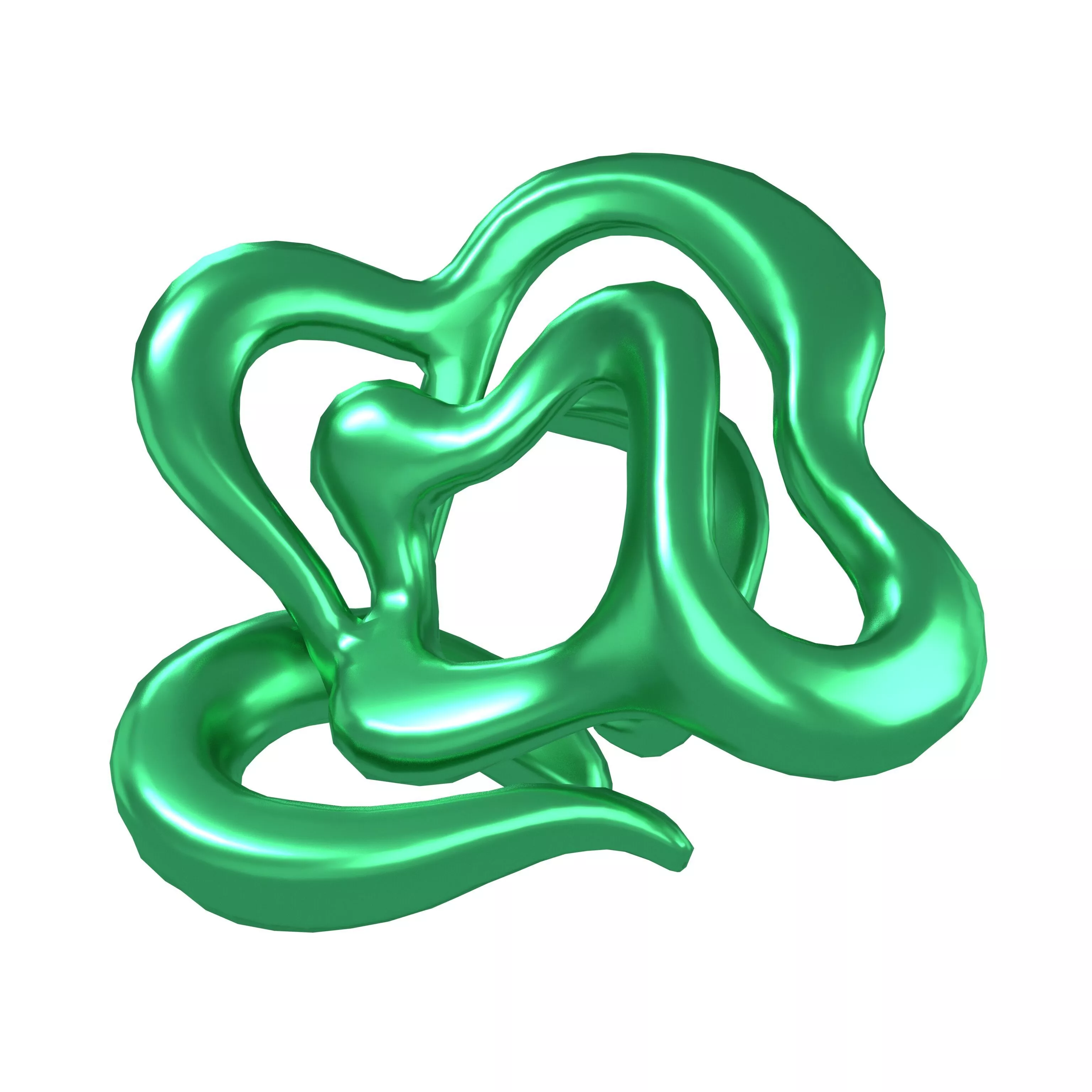 Abstract Line Shape v1 005 Low-poly 3D model