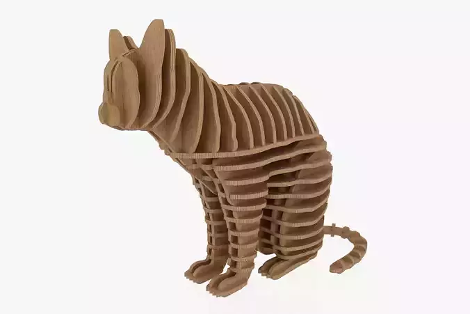3D Jigsaw Puzzle Cat 1 3D model
