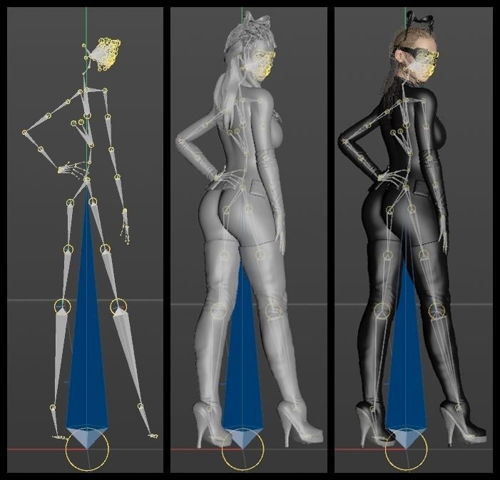 Catwoman Dark Knight Rises - Anne Hathaway 3D model_9