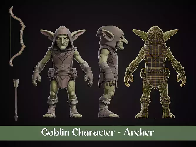 Stylized Goblin Character - Archer