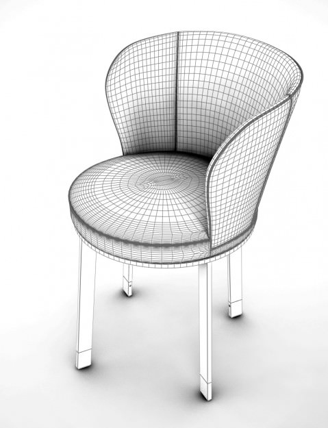 ode chair giorgetti 3D model_4