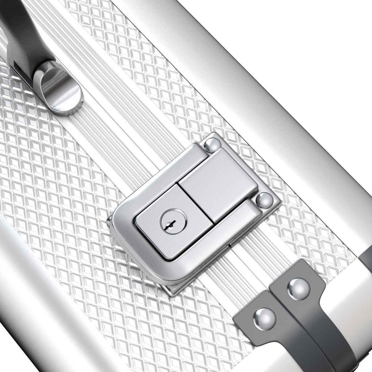 Metal Briefcase 3D model_5