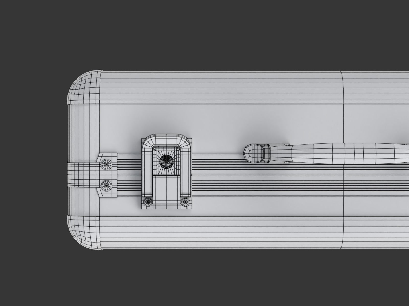 Metal Briefcase 3D model_14