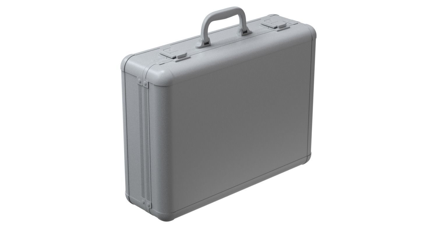 Metal Briefcase 3D model_7