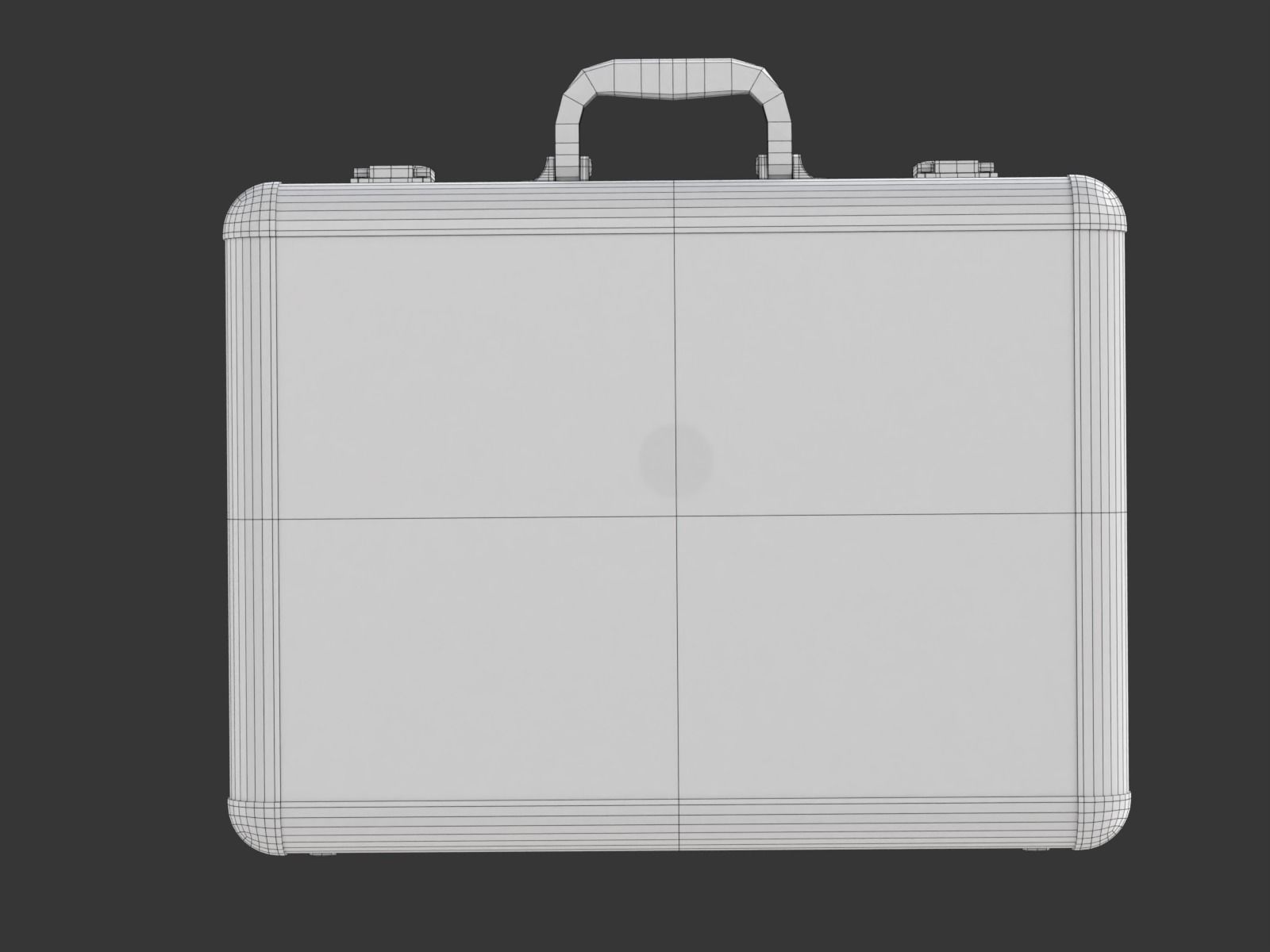 Metal Briefcase 3D model_16