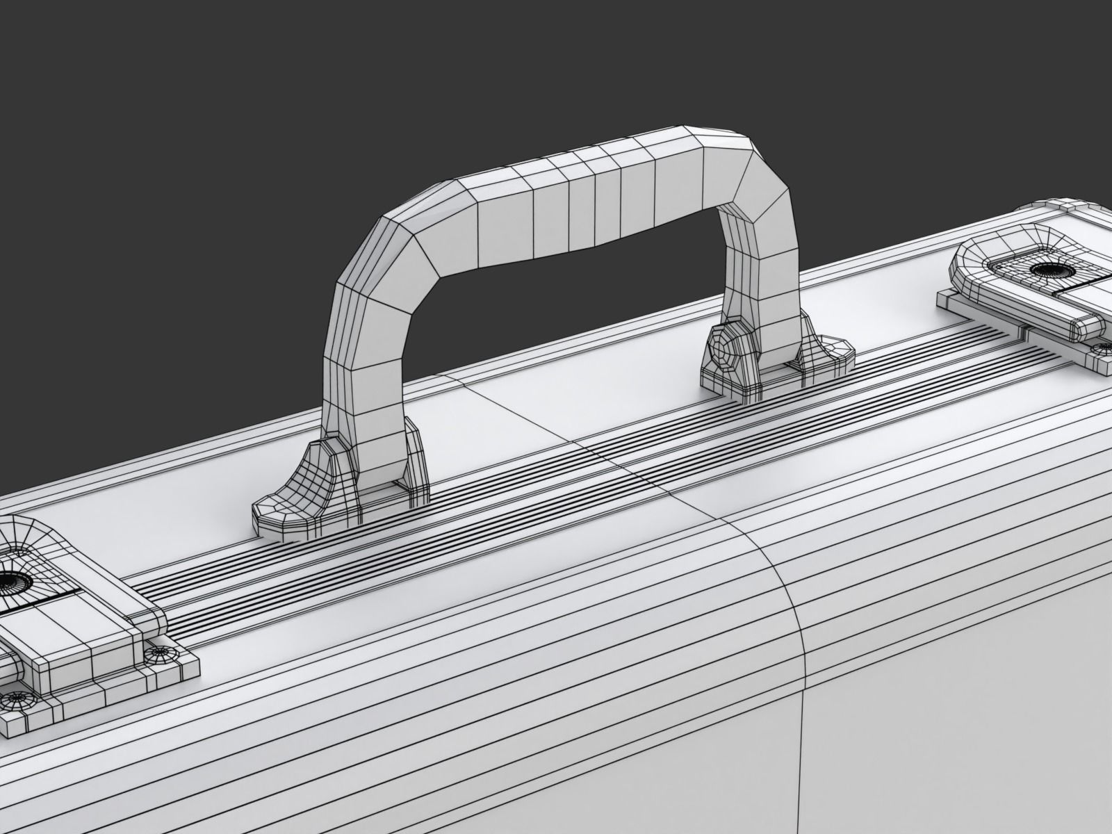 Metal Briefcase 3D model_13