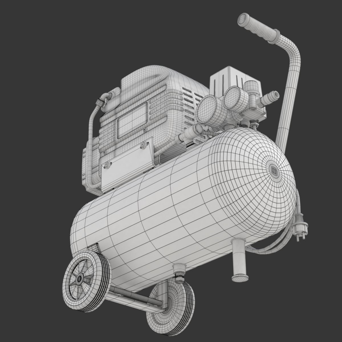 Air Compressor 3D model_37
