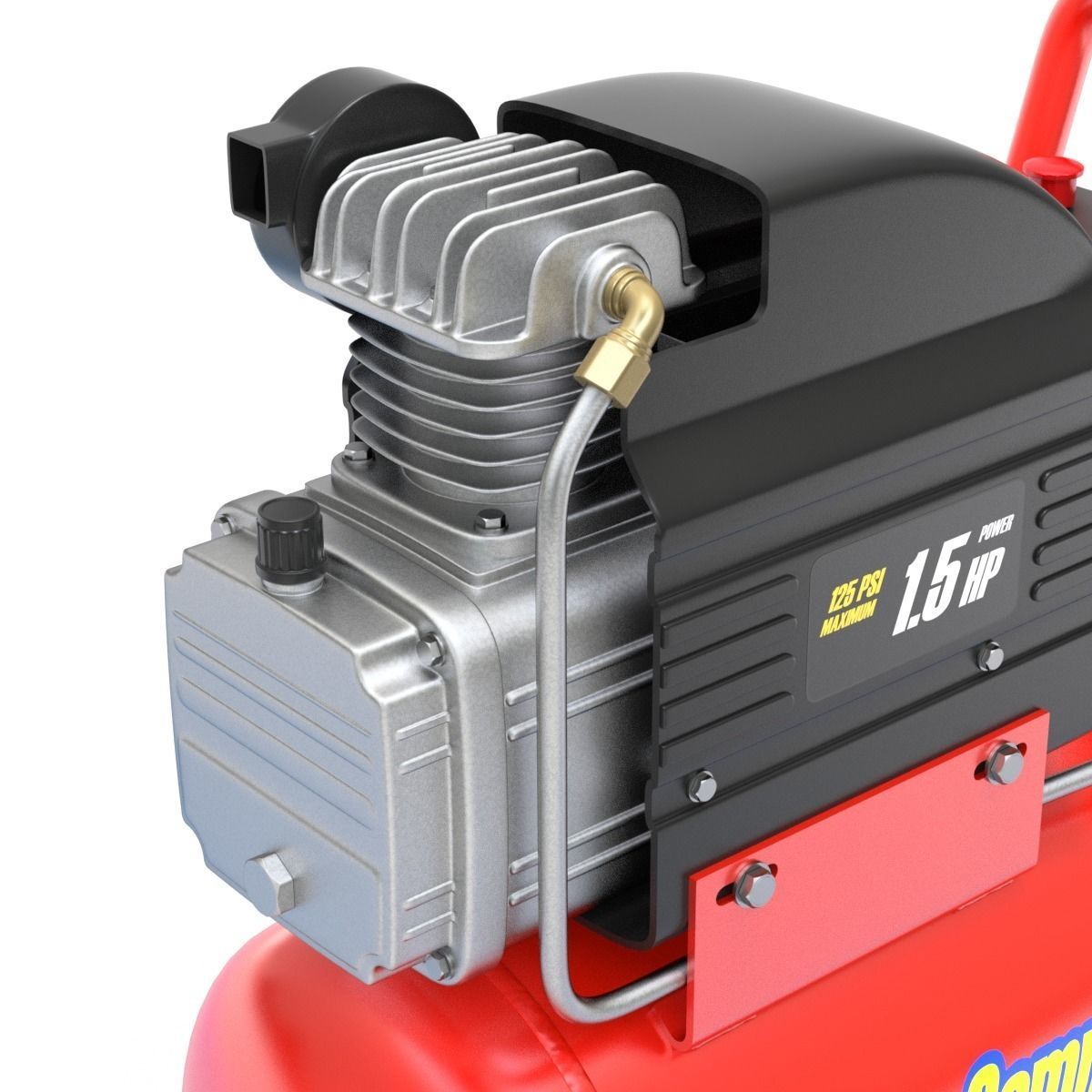 Air Compressor 3D model_2