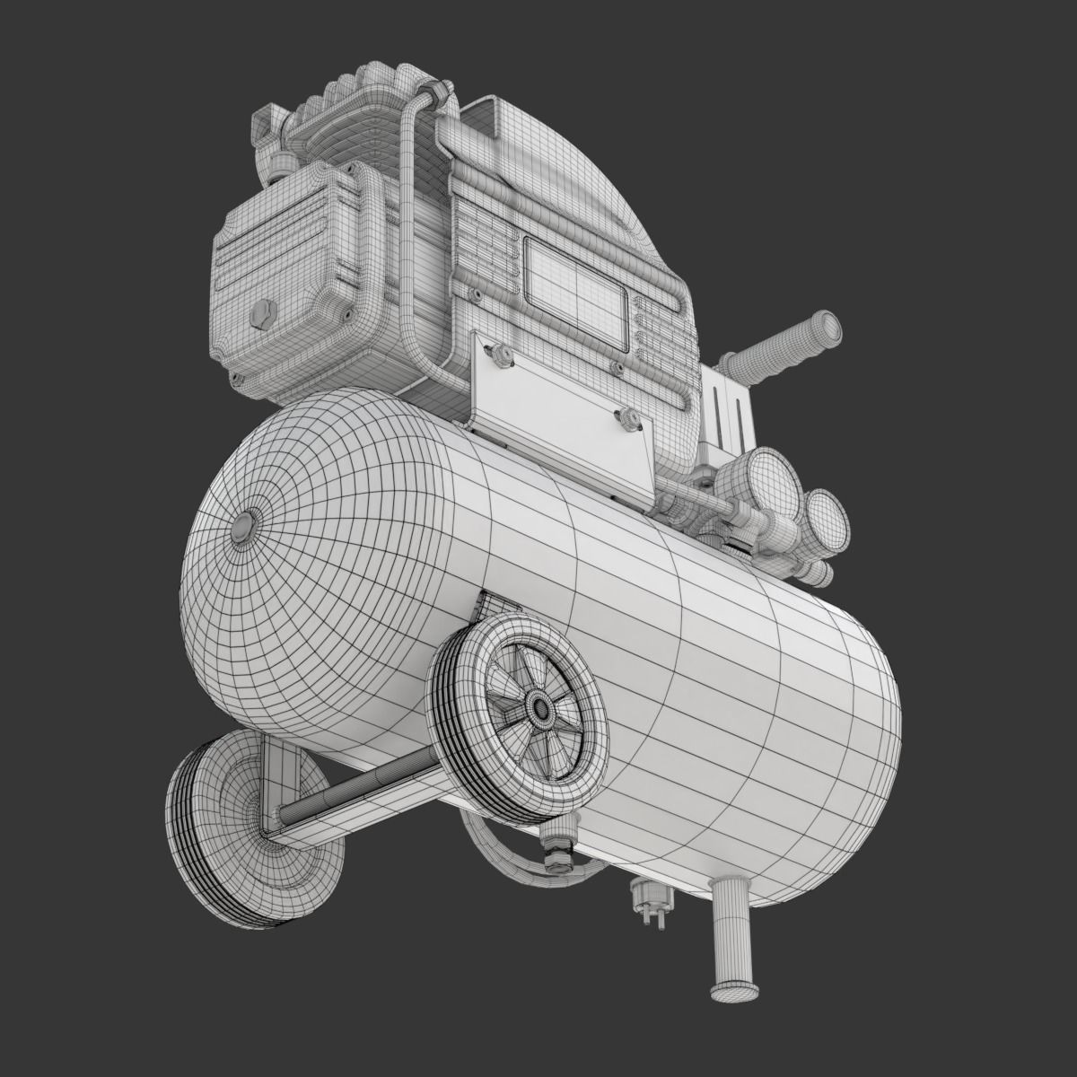 Air Compressor 3D model_38
