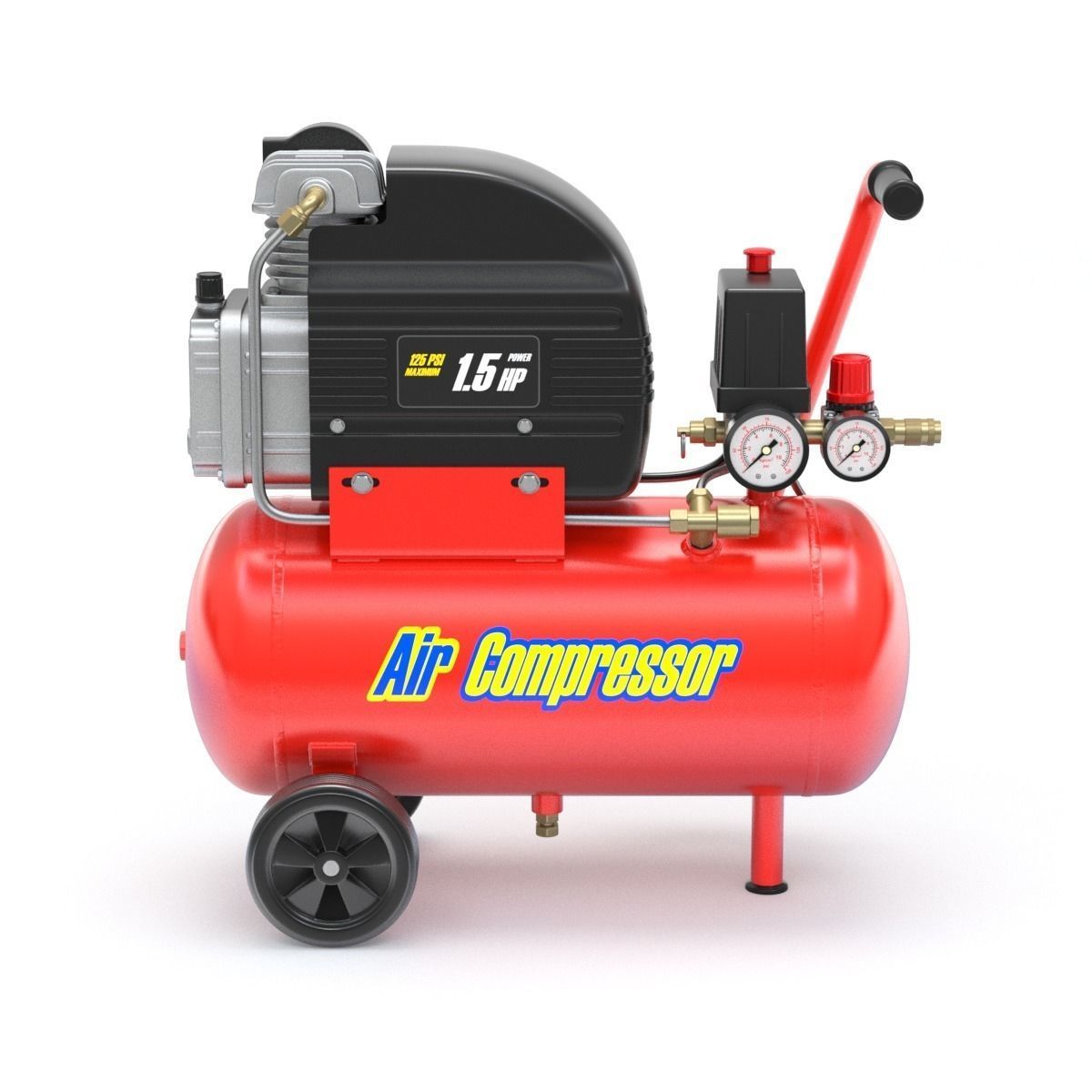 Air Compressor 3D model_0