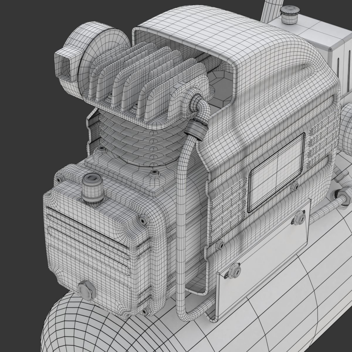 Air Compressor 3D model_34