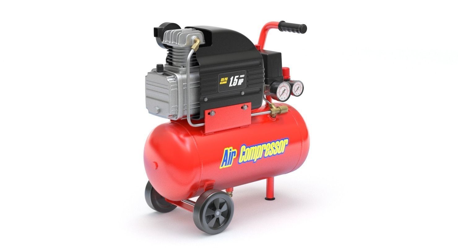 Air Compressor 3D model_11