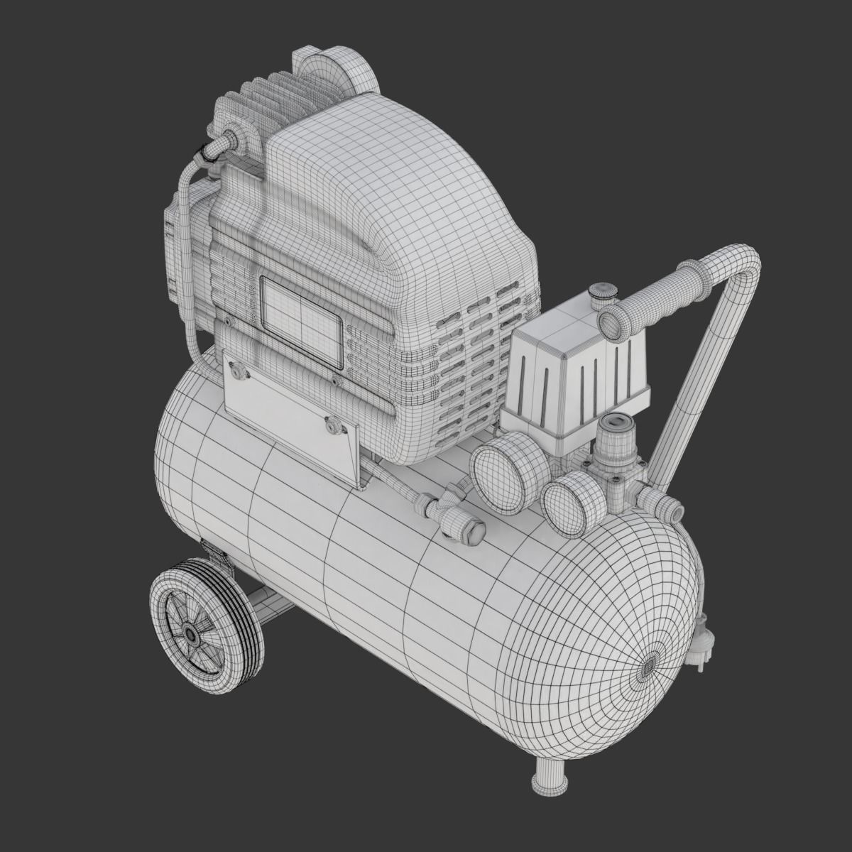 Air Compressor 3D model_36