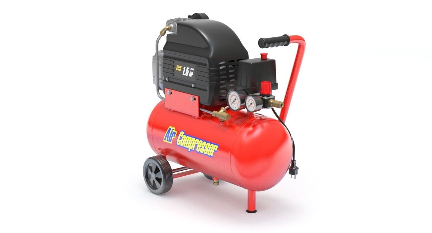 Air Compressor 3D model_12