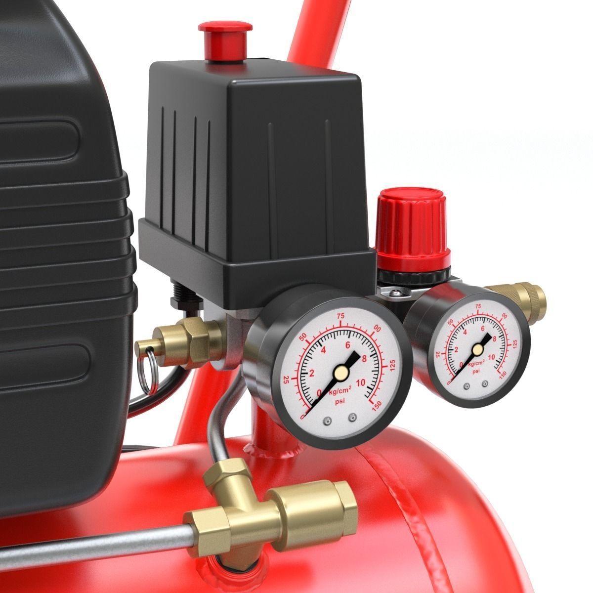 Air Compressor 3D model_3
