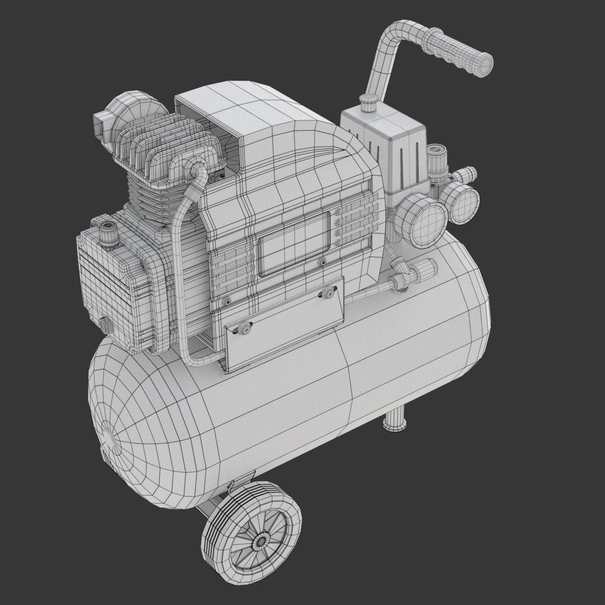 Air Compressor 3D model_24