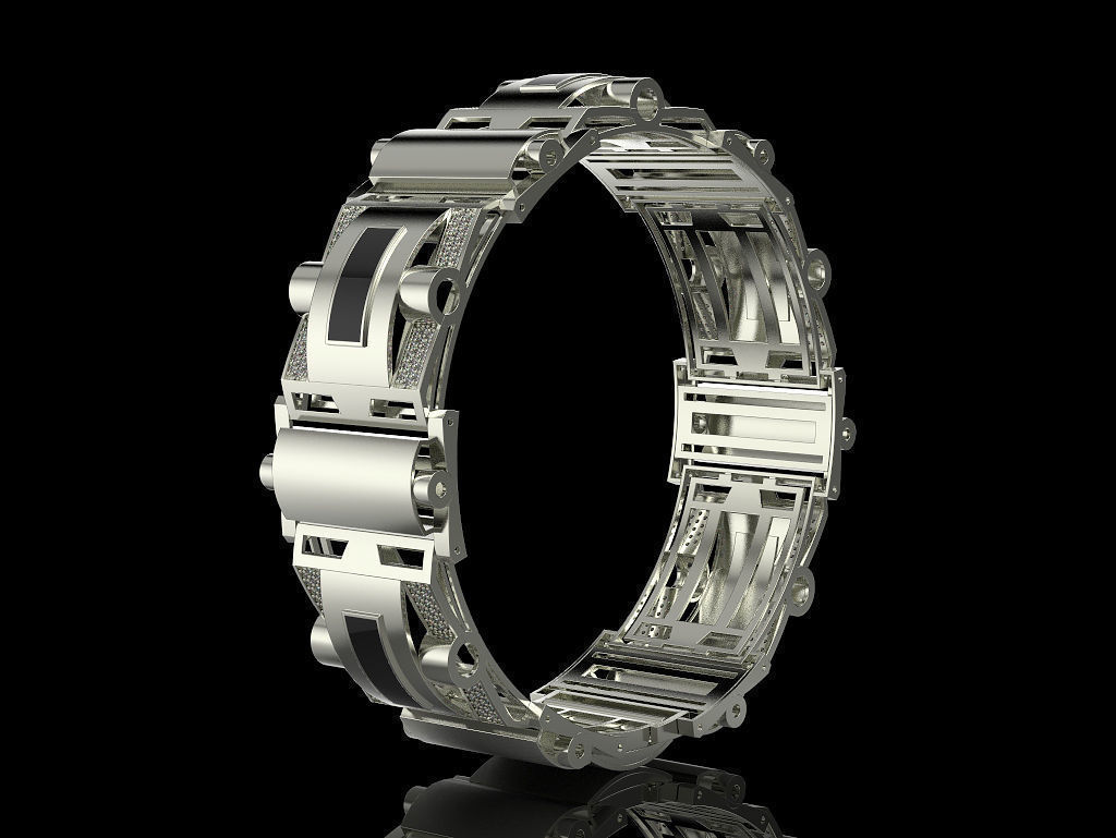 Bracelet 3D print model_6