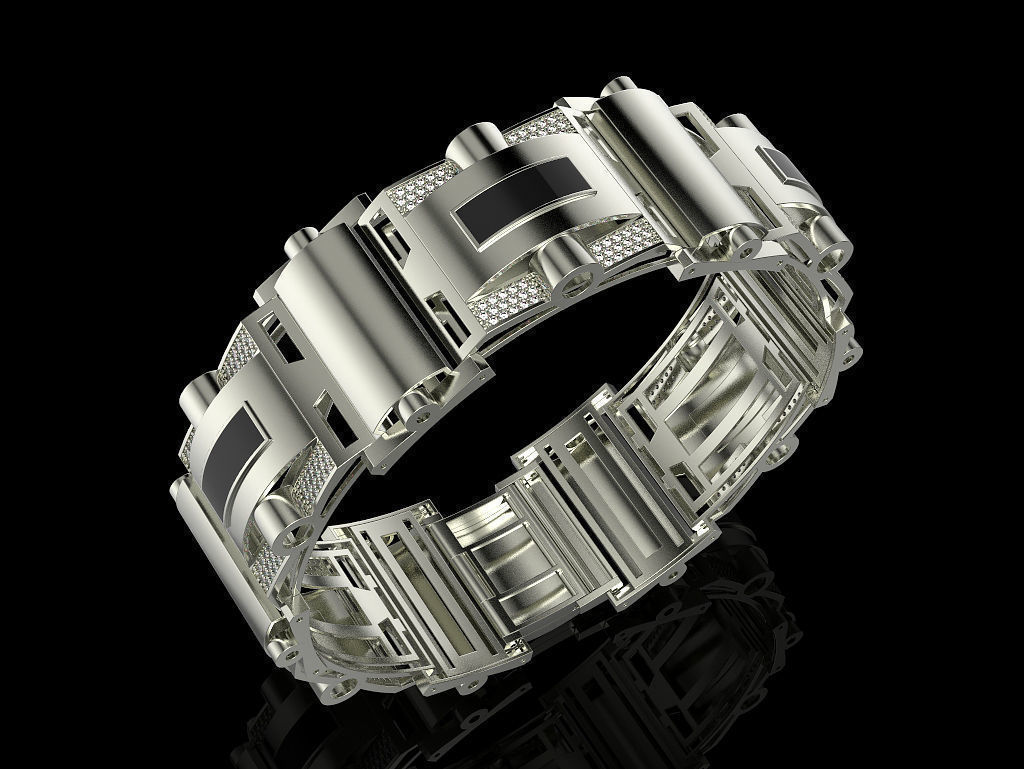 Bracelet 3D print model_5