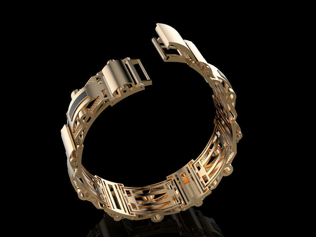 Bracelet 3D print model_2
