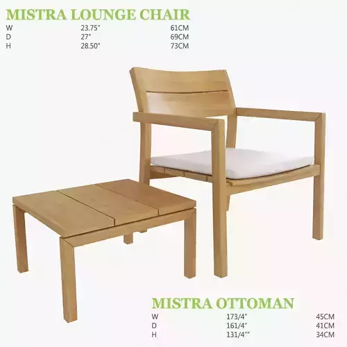 Mistra Lounge Chair and Ottoman