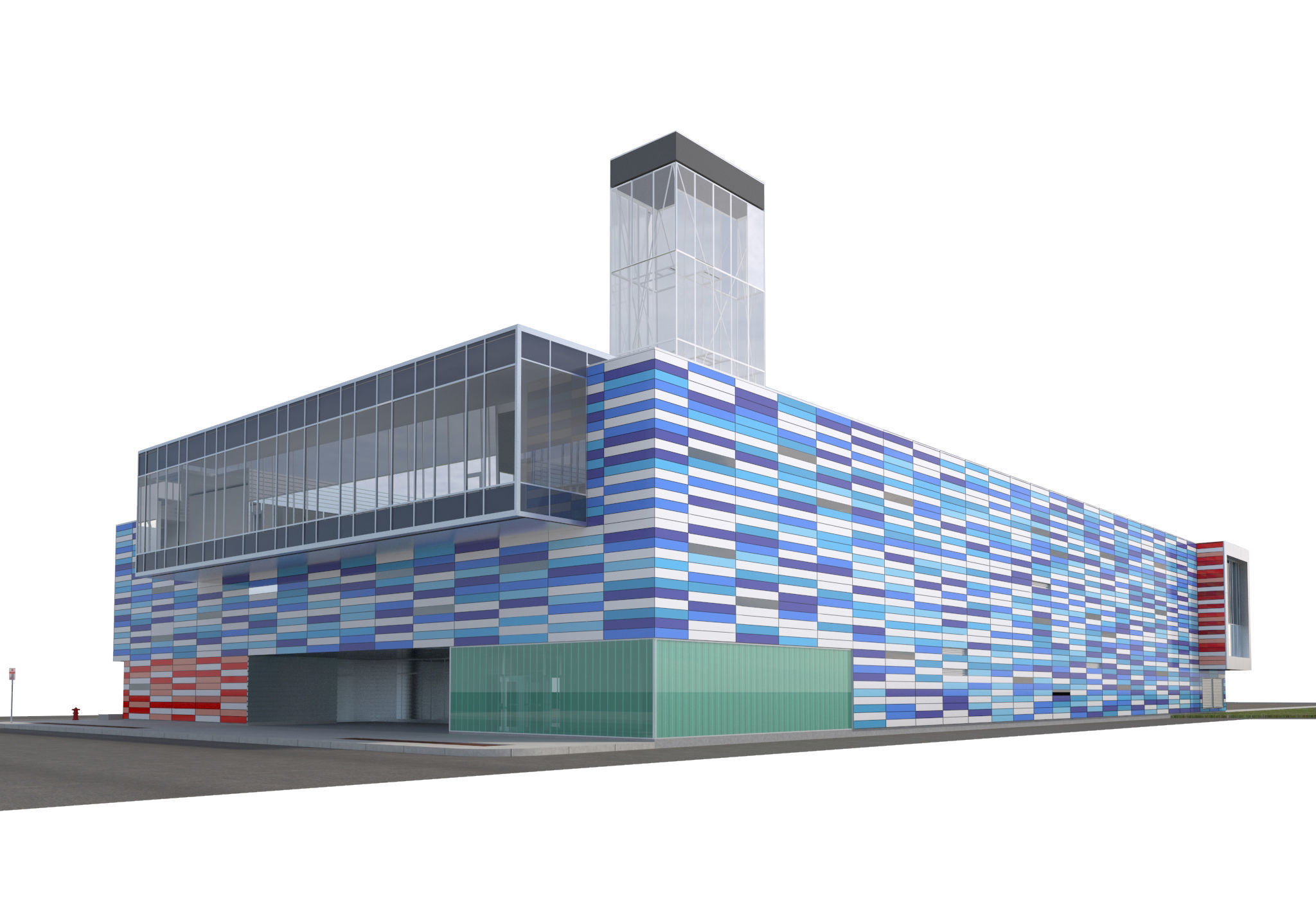 Gary Comer Youth Center 3D model_1