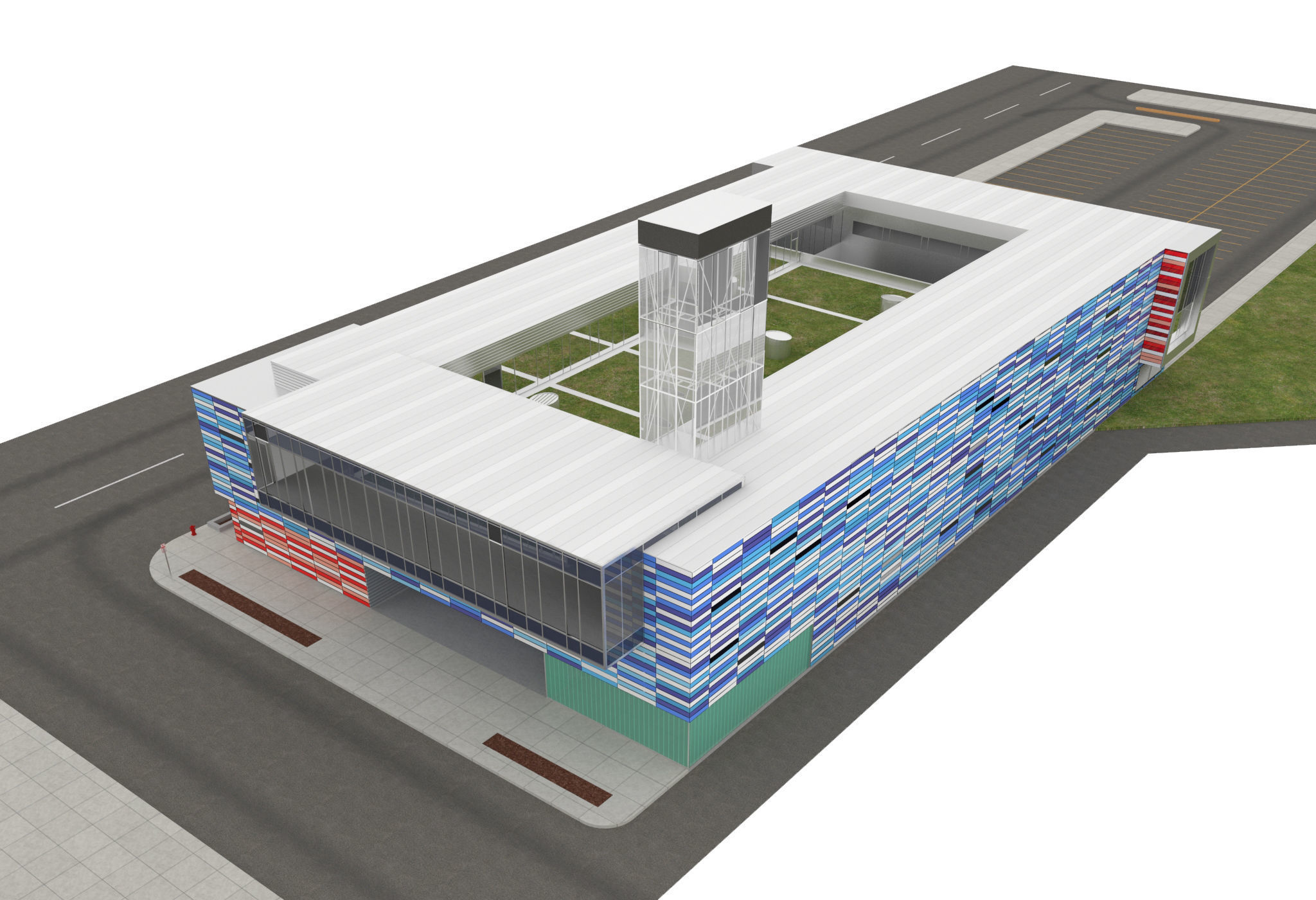 Gary Comer Youth Center 3D model_6