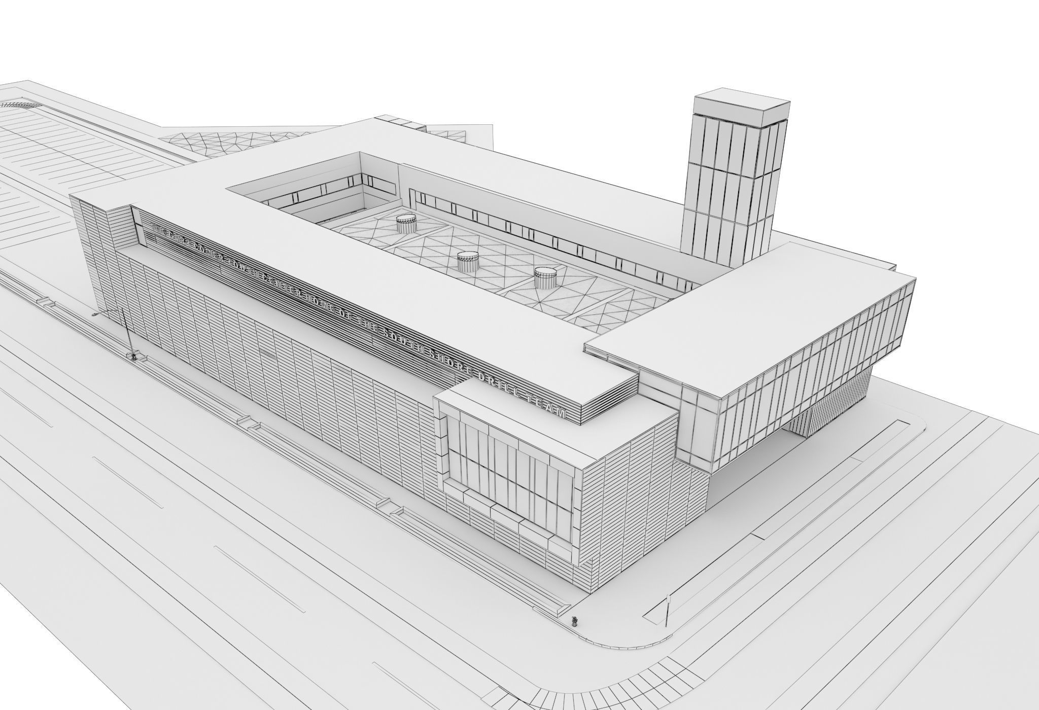 Gary Comer Youth Center 3D model_10