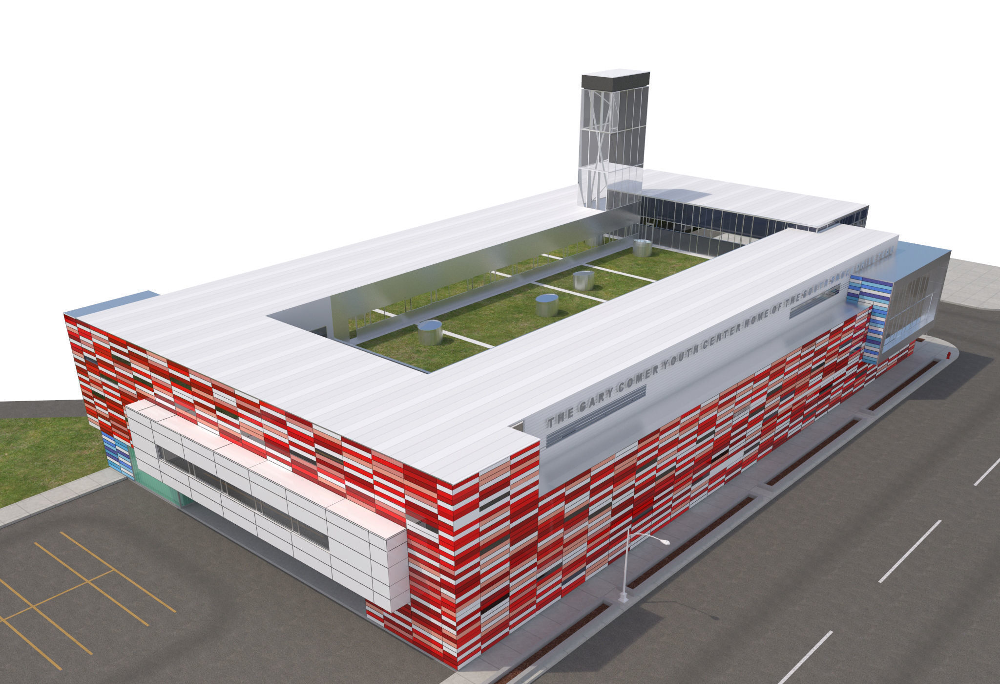 Gary Comer Youth Center 3D model_4