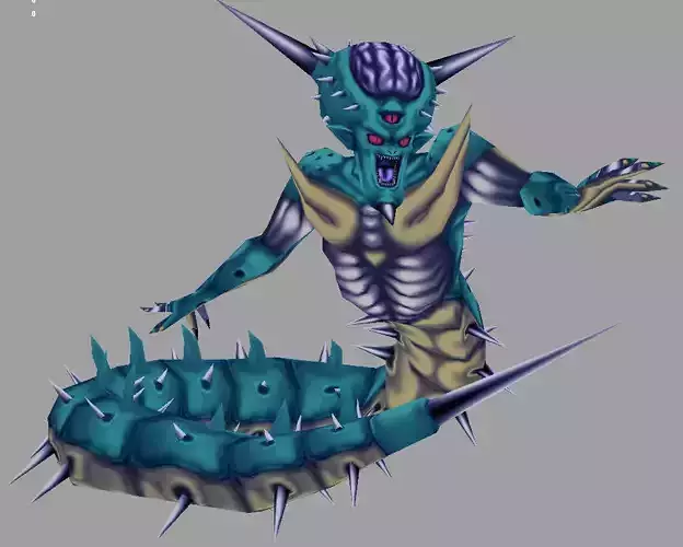 model snake dragon ball z monster Low-poly 3D model