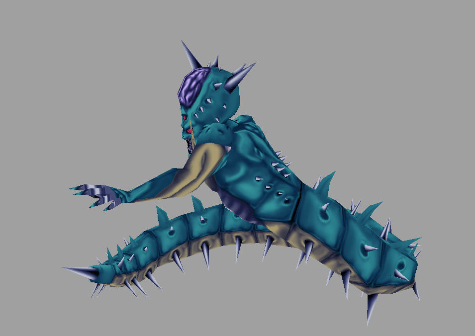 model snake dragon ball z monster Low-poly 3D model_1