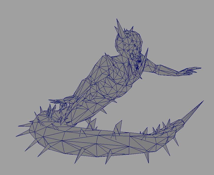 model snake dragon ball z monster Low-poly 3D model_3