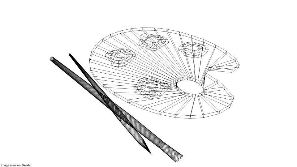 Drawing Tool - Color Palette 3D model_3
