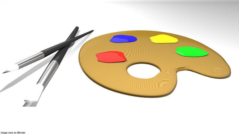 Drawing Tool - Color Palette 3D model_2