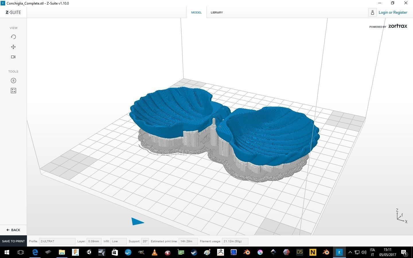 Elegant shell case - Printer Ready 3D print model_3