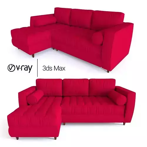 Red Sofa 3D model