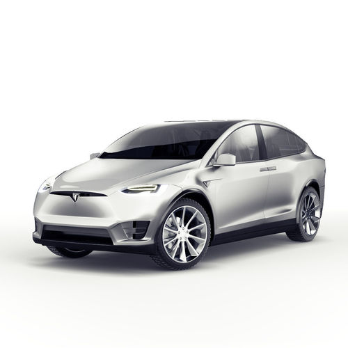 Tesla model X car 3d model vray corona 3D model