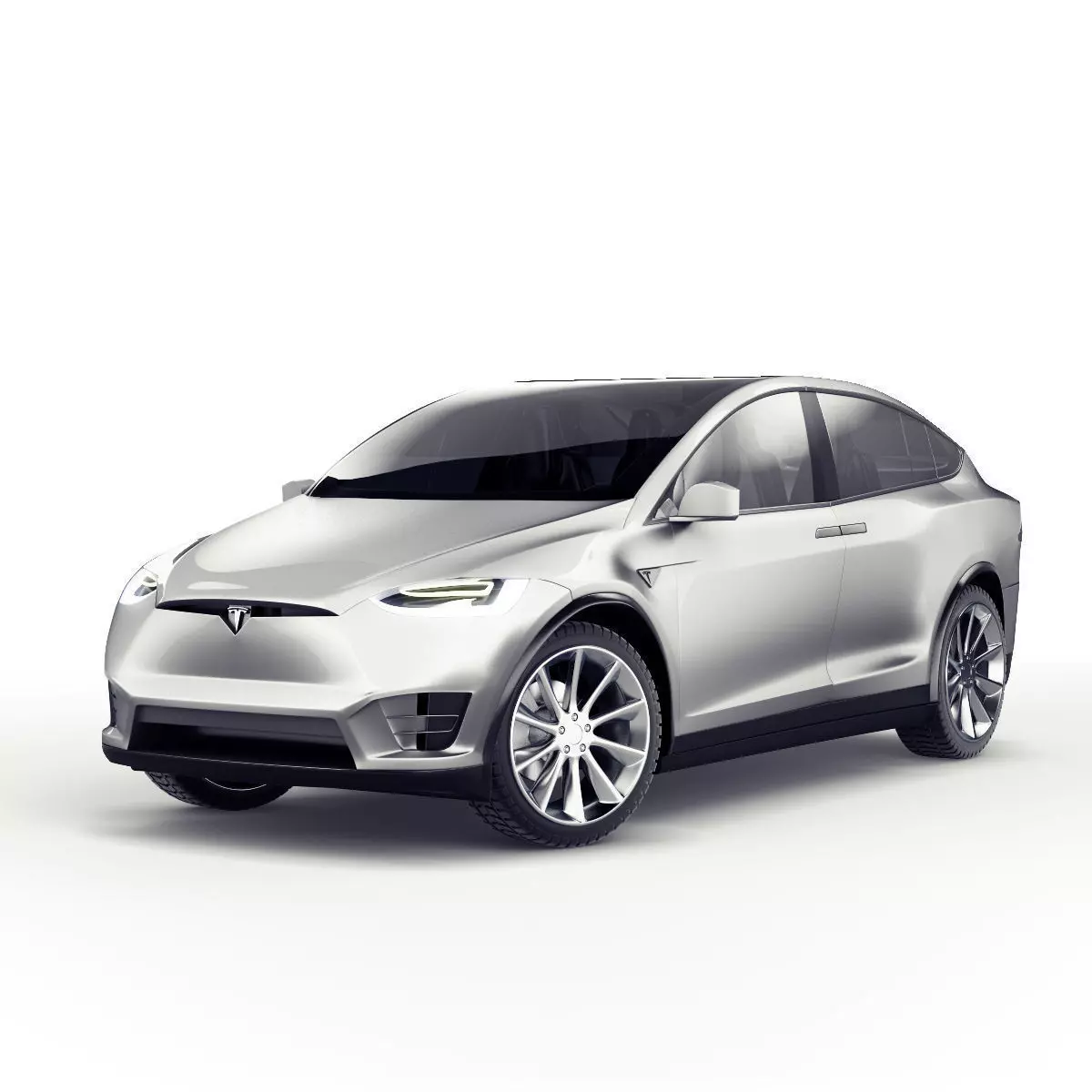 Tesla model X car 3d model vray corona 3D model