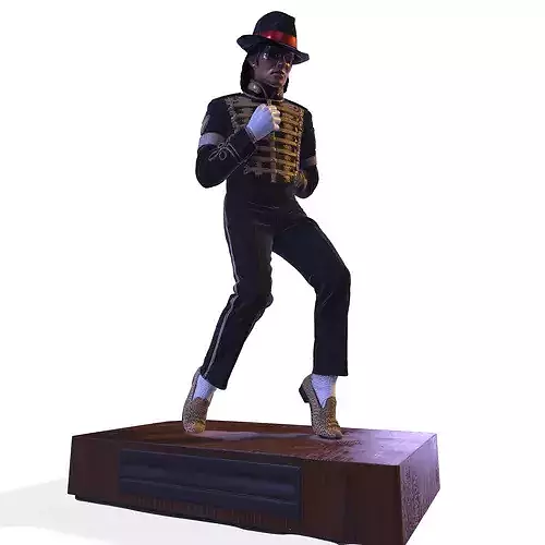 Realistic MJ Retro 1980s Pop Icon Statue