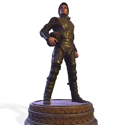 MJ Futuristic Pop King Sci-Fi Soldier Statue