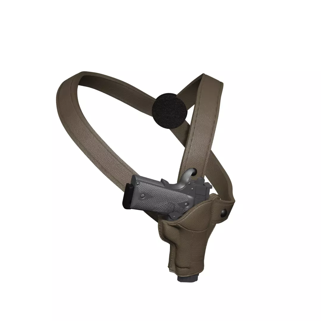 3D Printable STL Shoulder Holster 1911 3D print model